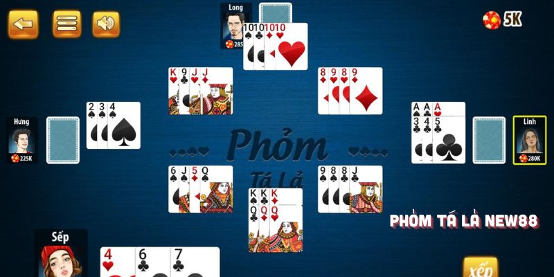 Phỏm Tá Lả - Trải Nghiệm Game Bài Trí Tuệ Cùng New88 5 Thông tin tổng quan về phỏm tá lả New88